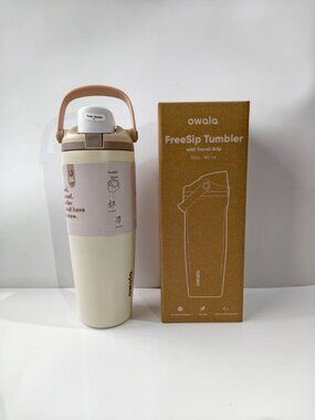 Owala FreeSip Sway Stainless Water Bottle 30 oz Color Caramel Green